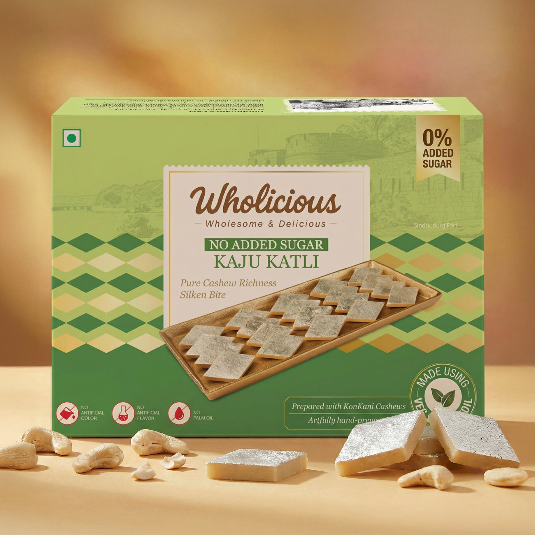 No Added Sugar Kaju Katli