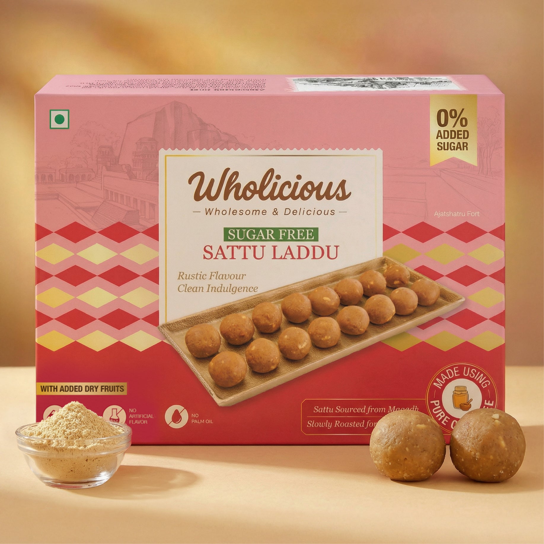 Sugar Free Sattu Dry Fruit Laddu