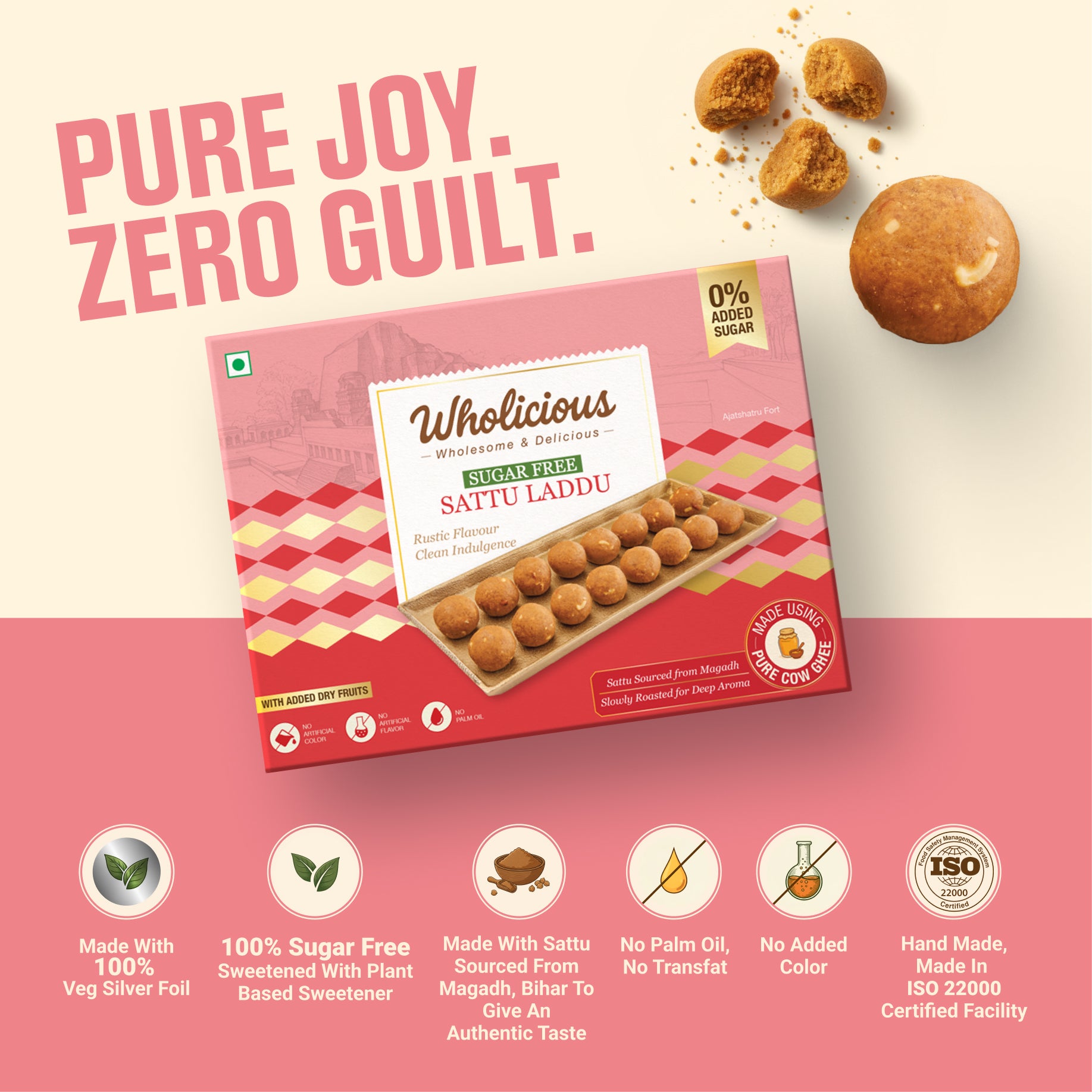 Sugar Free Sattu Dry Fruit Laddu